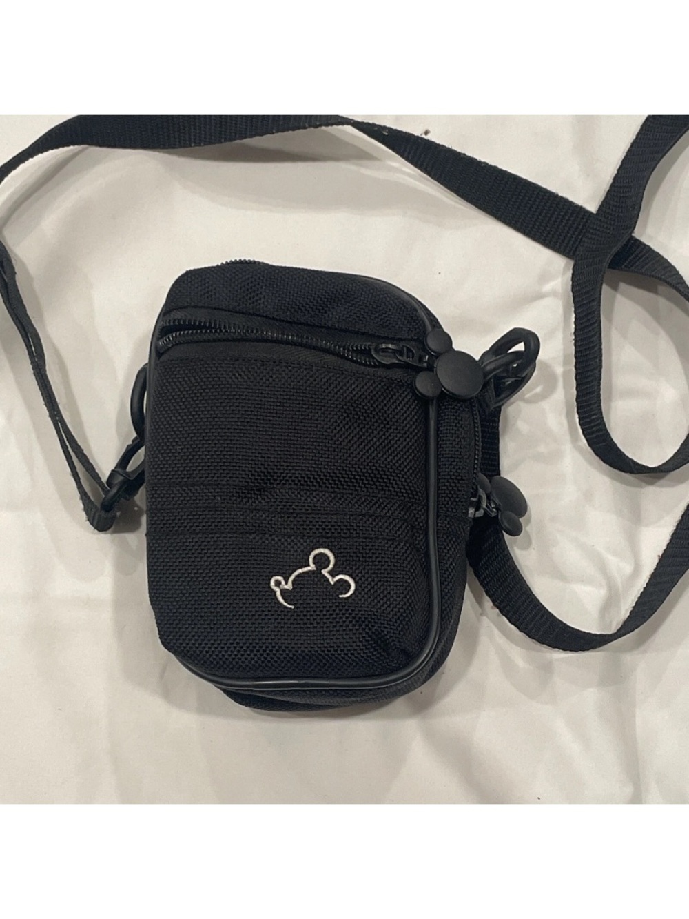 Disney Parks Mickey Mouse Black Camera Bag With Adjustable Crossbody Strap